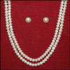 Two line White Button Pearl Set SBJ-7 - Click here to View more details about this Product